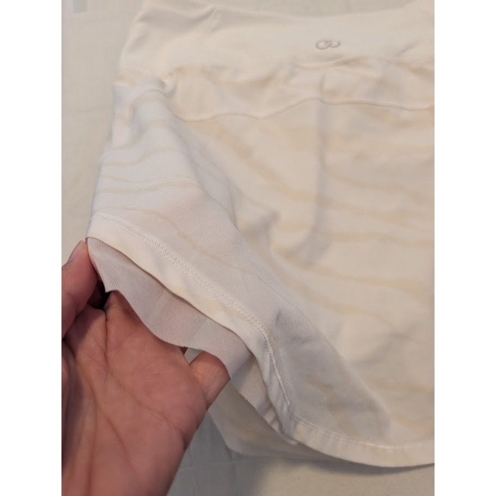 CALIA by Carrie Underwood Skort Athletic Tulip Hem White Zebra Print - Picture 6 of 10